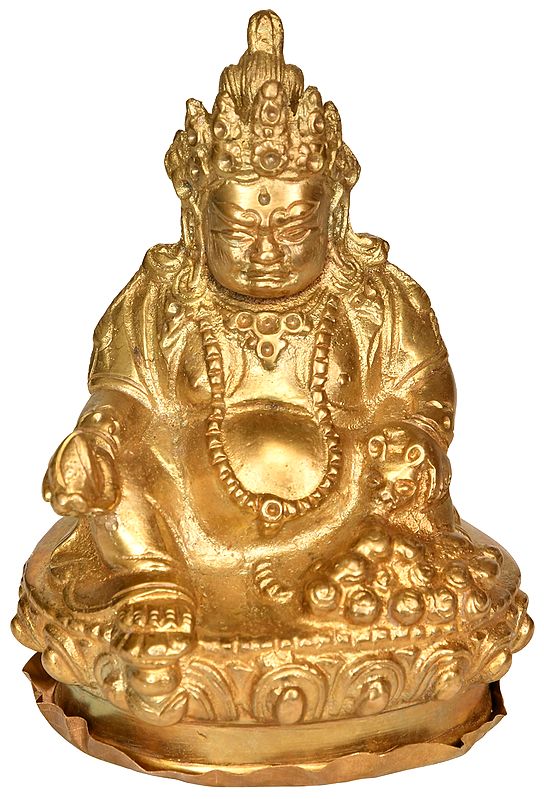 Tibetan Buddhist Deity Kubera - Small Statue
