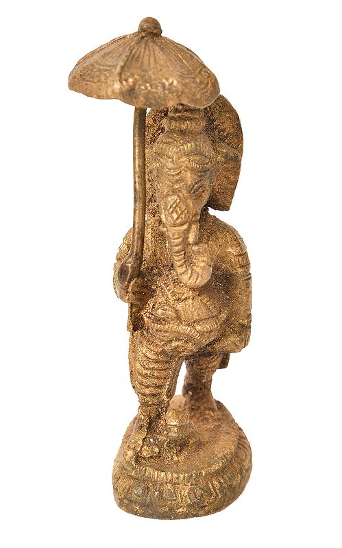 Bhagawan Ganesha with Umbrella (Small Statue)