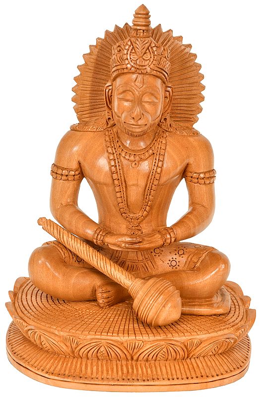 Lord Hanuman In Dhyana Mudra