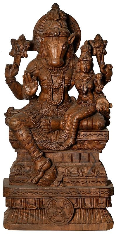Large Size Lord Hayagriva with Goddess Lakshmi