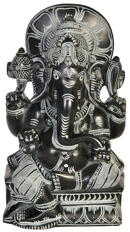 Ganesha Seated on Lotus Pedestal
