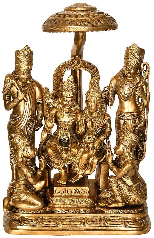15" Rama Durbar In Brass | Handmade | Made In India
