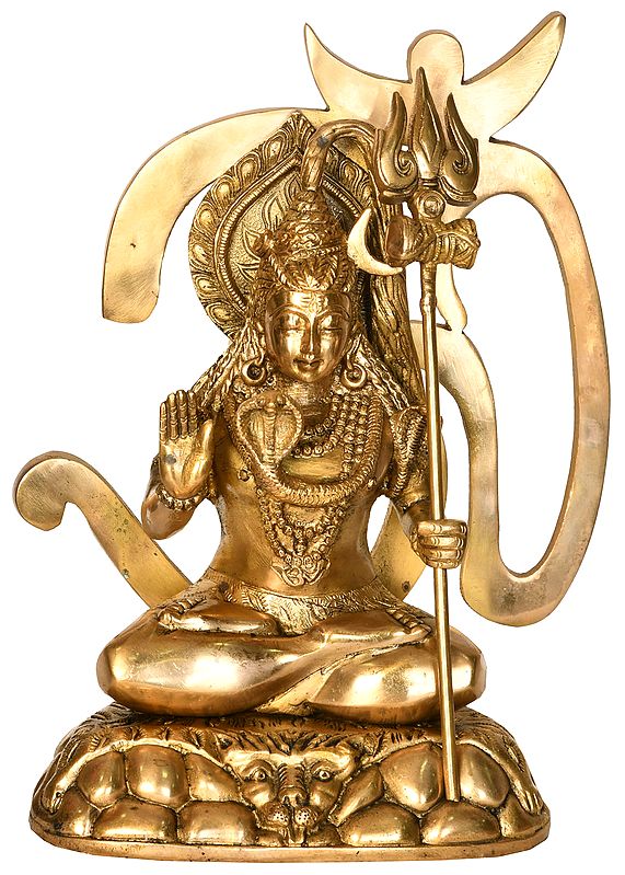 Lord Shiva with OM (AUM)