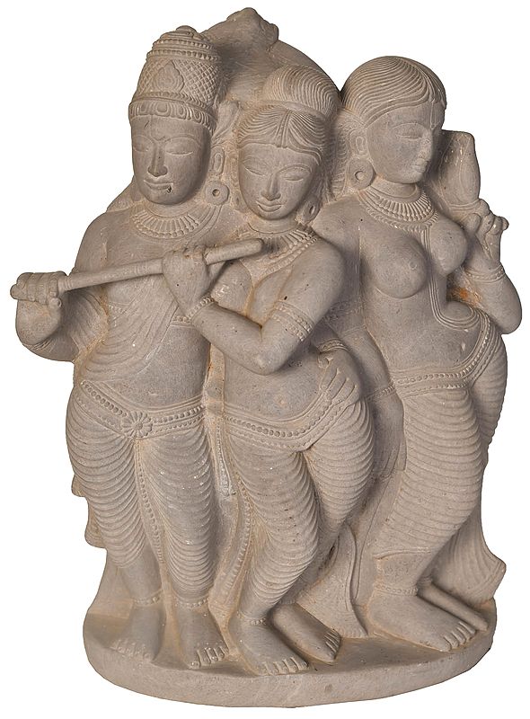 Khajuraho Fragment (Radha Krishna)