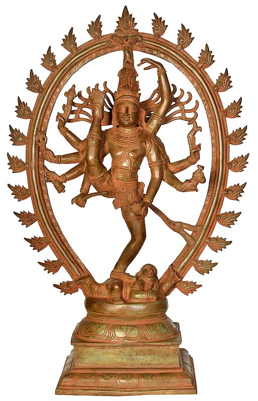 24" Urdhva Tandava In Brass | Handmade | Made In India