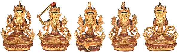 Set of Five Bodhisattva Deities
