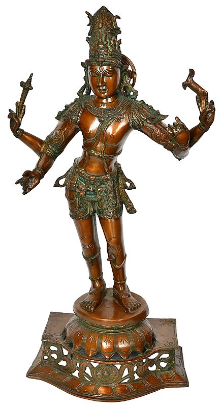 31" Lord Shiva as Pashupatinath (Large Size) In Brass | Handmade | Made In India