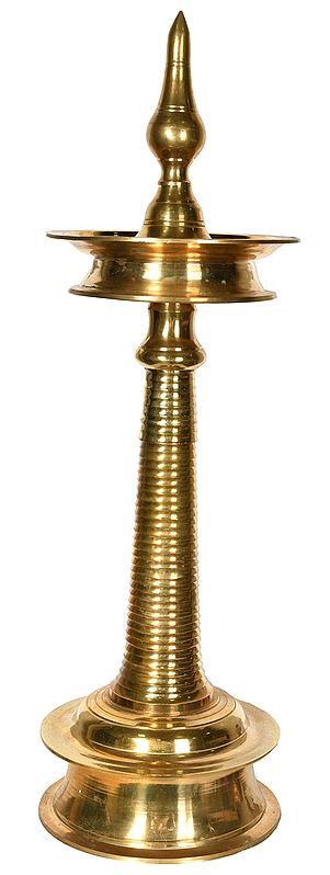 Large Size Butter Lamp from South India (Vilakku)