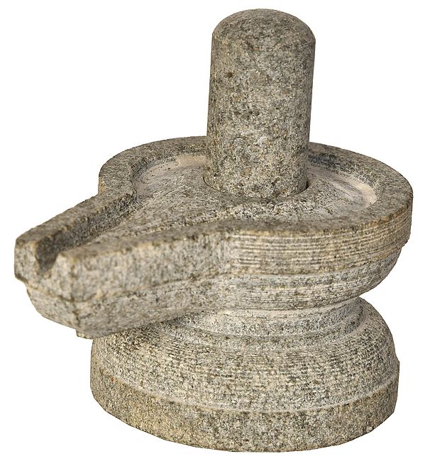 Shiva Linga Carved in Hard Granite
