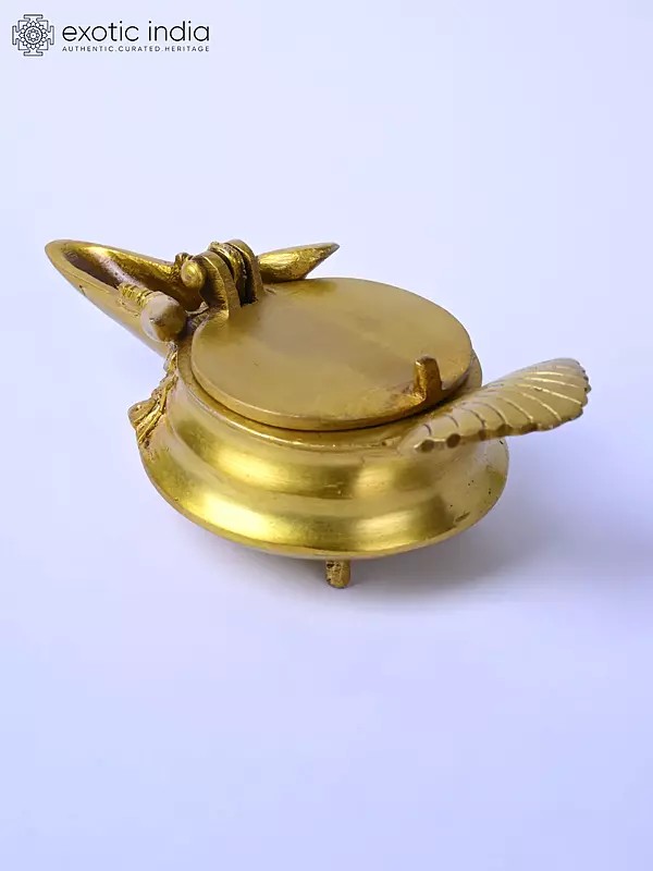 5" Brass Chirag Diya/Oil Lamp | Puja Item
