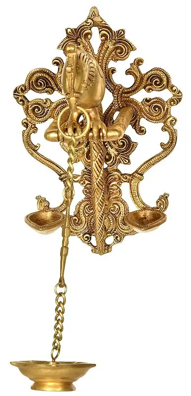 Wall Mounted Parrot Wick Lamp