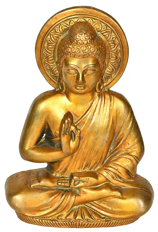 Preaching Buddha Wall Hanging Flat Statue (Tibetan Buddhist)