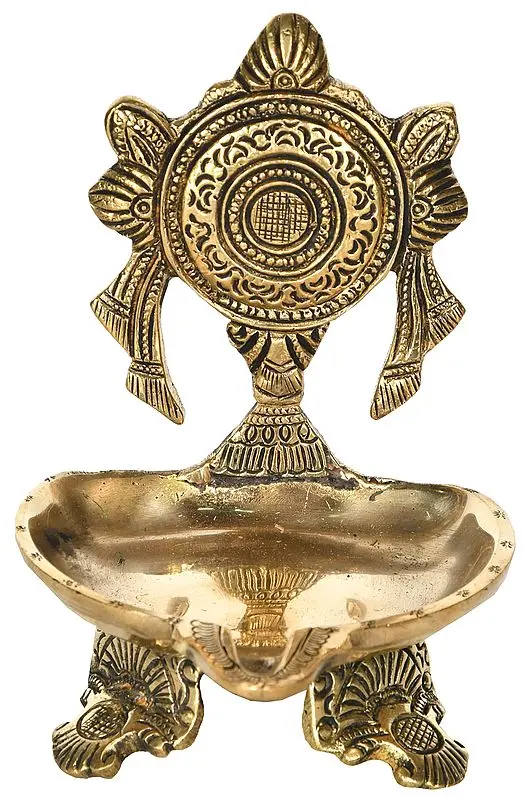 Vaishnava Chakra Pooja Lamp