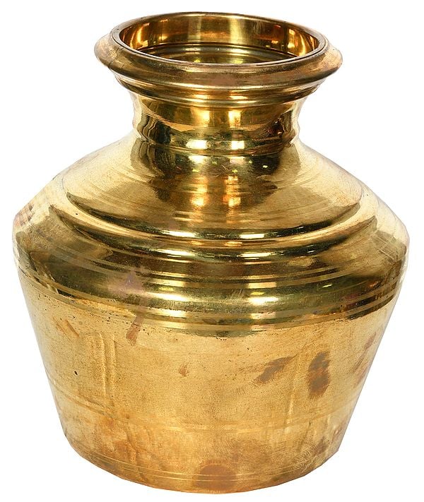 8" Puja Kalash in Brass | Handmade | Made in India