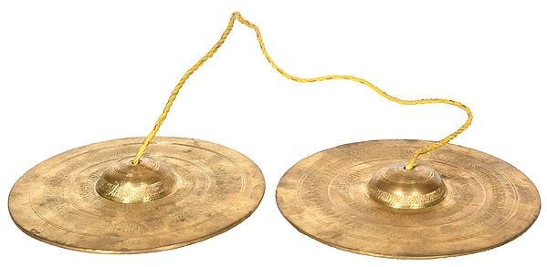 8" Large Size Bronze Cymbals for Bhajan Kirtan | Handmade | Made In South India