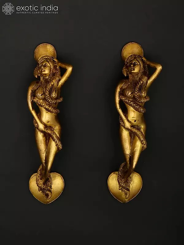 Snake Woman Door Handle