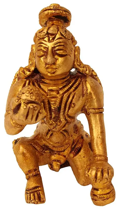 2" Laddoo Gopala (Small Statue) In Brass | Handmade | Made In India