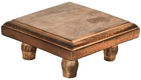 Teak Wood Ritual Chowki