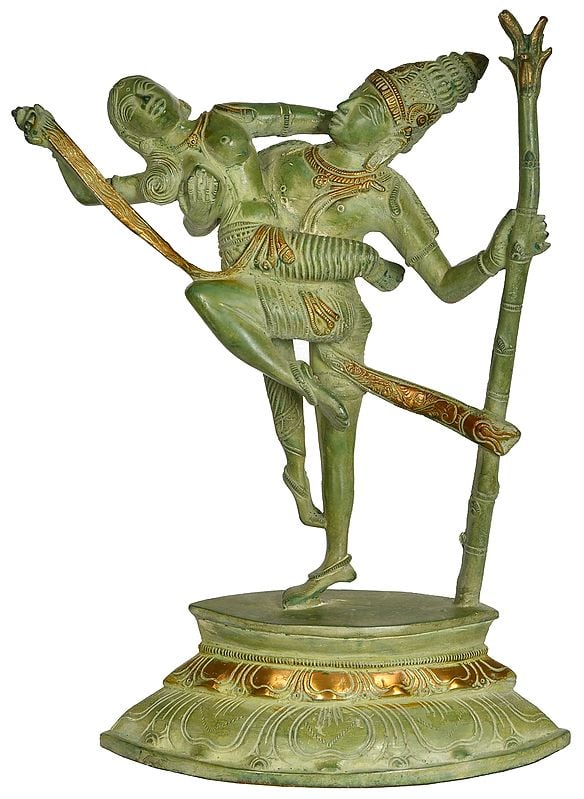 13" Umasahita Shiva In Brass | Handmade | Made In India