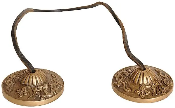 Tibetan Buddhist Dragon Cymbals