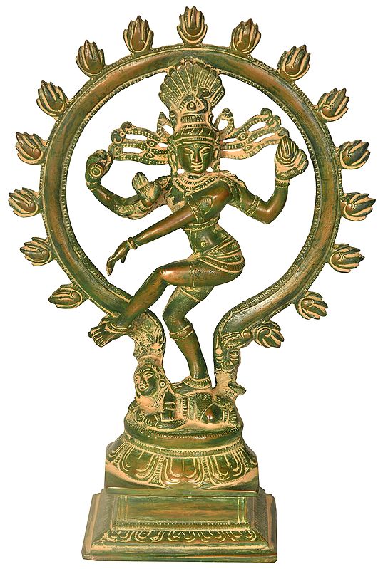 9" Nataraja In Brass | Handmade | Made In India