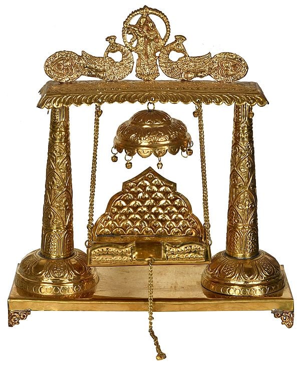 14" Swing For Your Favourite Deity In Brass | Handmade | Made In India