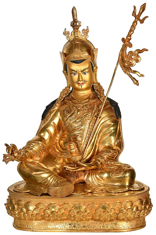 (Made in Nepal) Tibetan Buddhist Deity Padmasambhava or Rin Poche