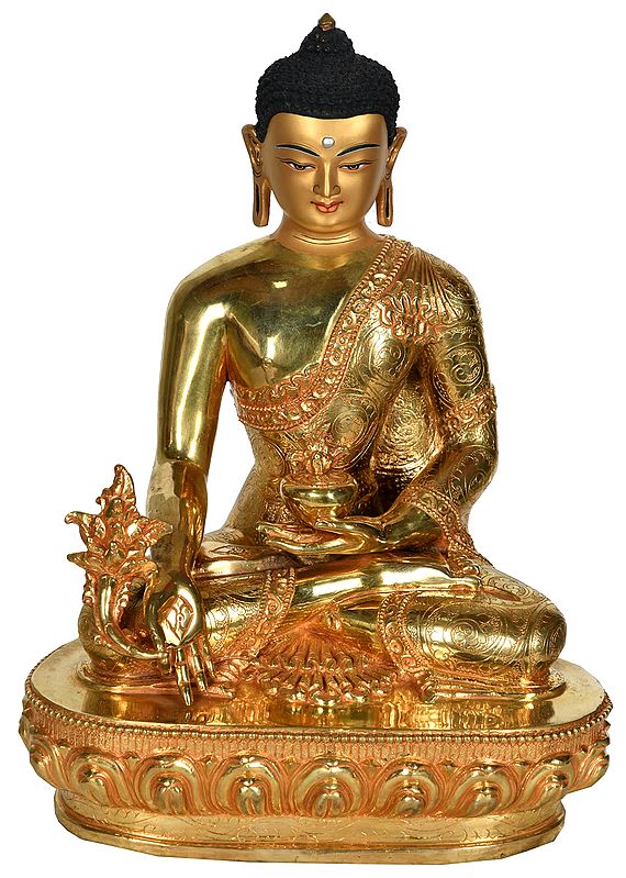 (Made in Nepal) Tibetan Buddhist Deity Medicine Buddha
