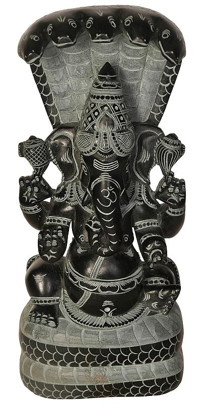 Ganesha Seated on Sheshnaga