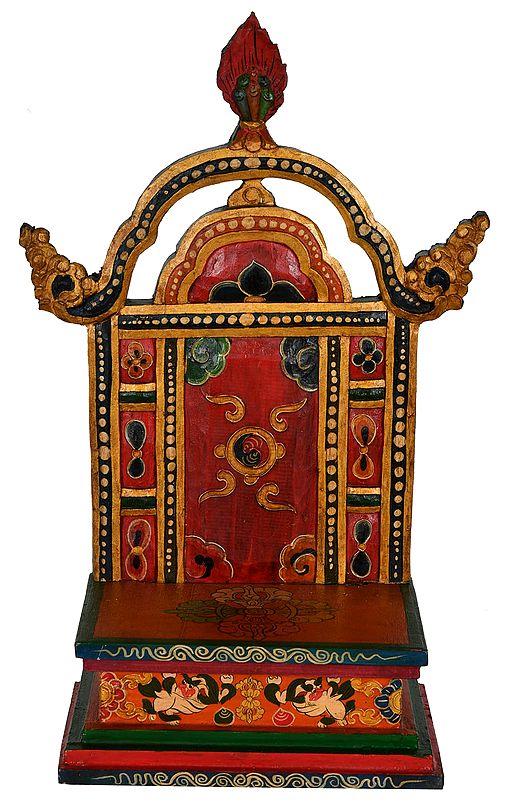 Tibetan Buddhist Deity Throne (Made in Nepal)