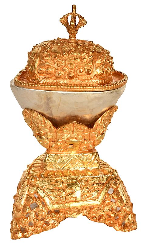 Tibetan Buddhist Skullcup - Made In Nepal
