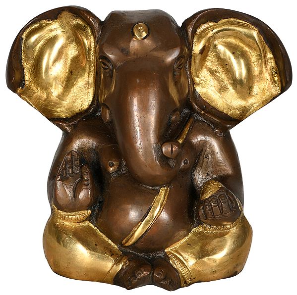 Ganesha with Large Ears Wearing a Sacred Thread