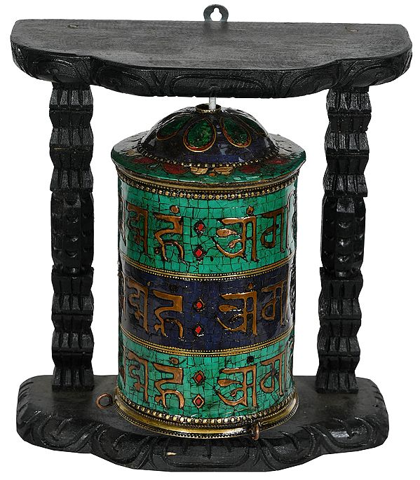 Made in Nepal Tibetan Buddhist Prayer Wheel From Nepal