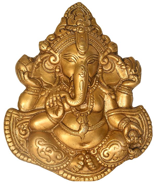 Ashirwad Ganesha (Wall Hanging Flat Statue)
