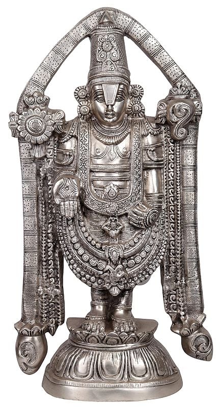 23" Lord Venkateswara as Balaji at Tirupati In Brass | Handmade | Made In India