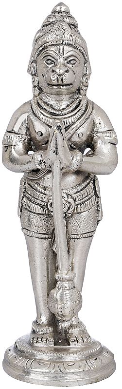 5" Lord Hanuman Statue In Brass | Handmade | Made In India