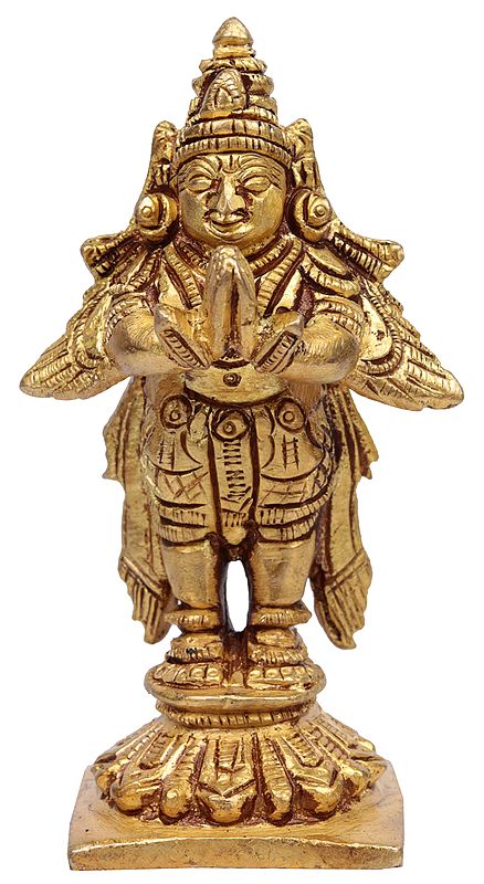 3" Garuda (Small Statue) In Brass | Handmade | Made In India