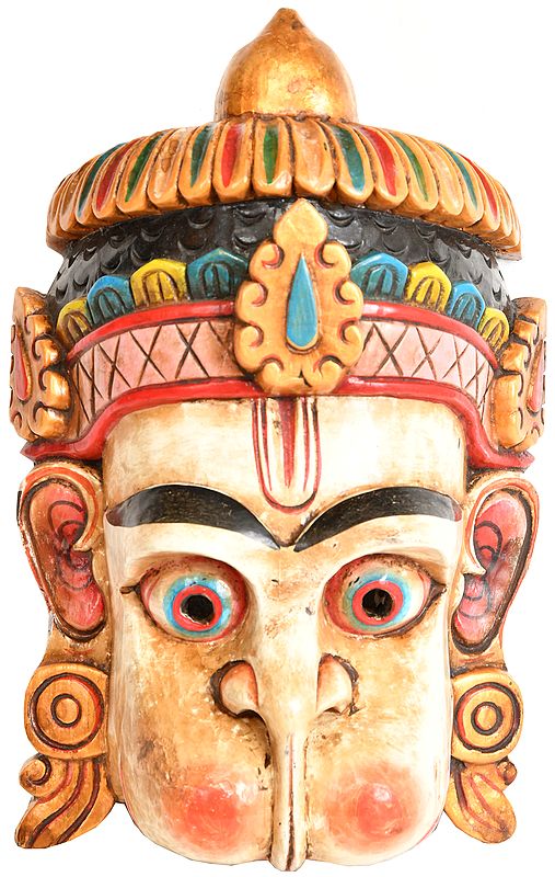Lord Hanuman Wall Hanging Mask (Made in Nepal)