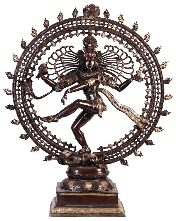 46" Large Size Nataraja In Brass | Handmade | Made In India