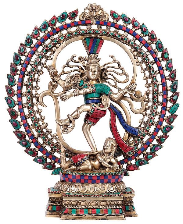 19" Lord Shiva as Nataraja In Brass | Handmade | Made In India