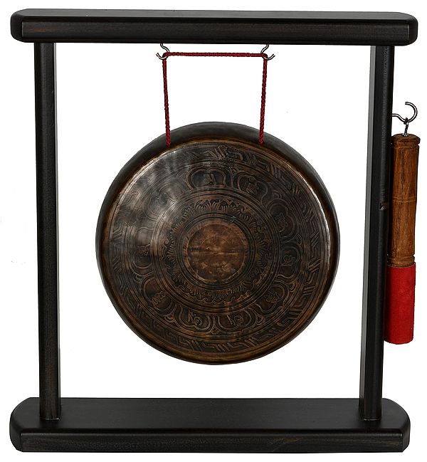 Tibetan Buddhist Gong with Mallet (Made in Nepal)