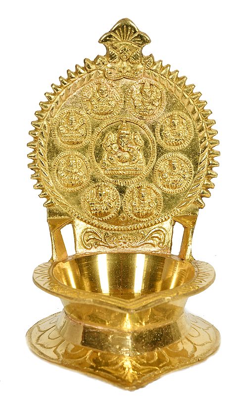 Ashtalakshmi Ganesha Lamp