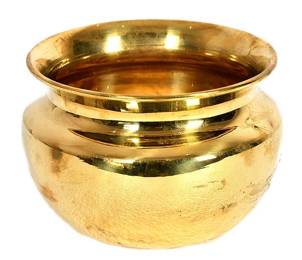 5" Special Puja Kalash In Brass | Handmade | Made In India