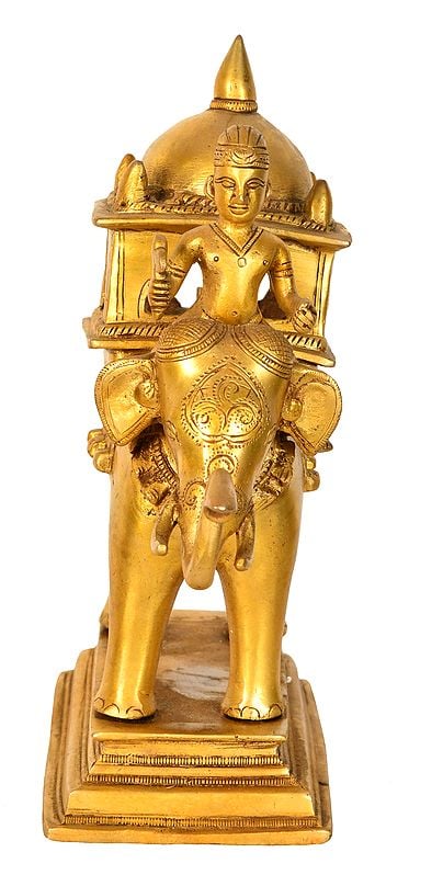 Brass Elephant Palki of a King | Home Decor