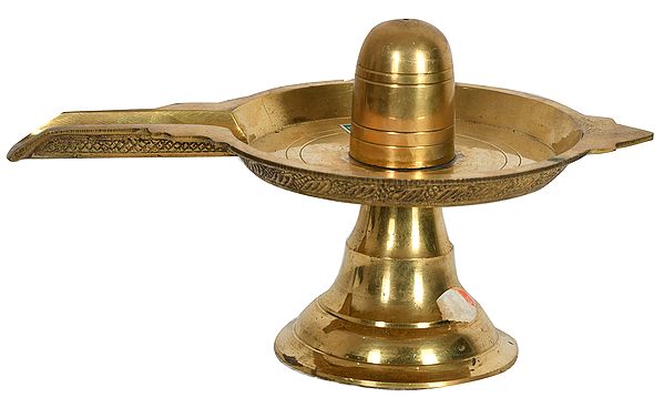 10" Shiva Linga In Brass | Handmade | Made In India