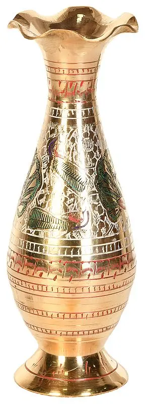 Peacock Vase