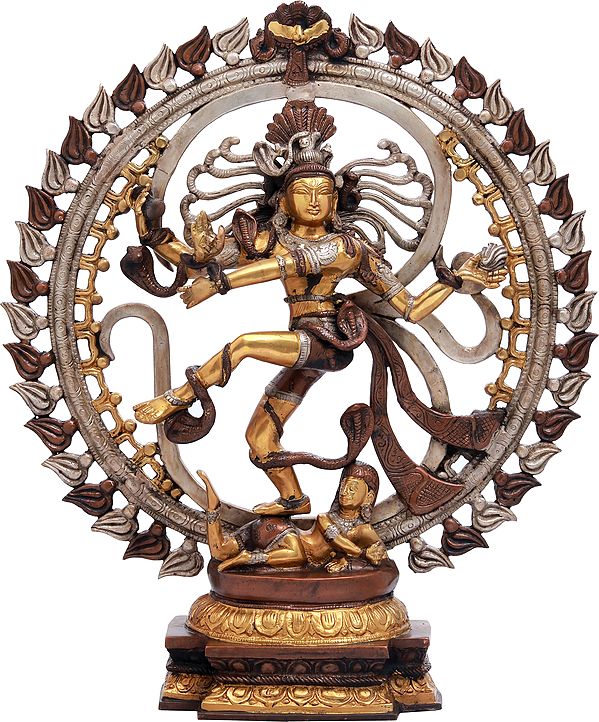 21" Shabda Brahman Brass Sculpture – Representation of Sound Divine | Handmade Indian Craft