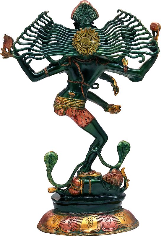 Large Size Brass Statue Of Lord Shiva S Tandava Dance Handmade