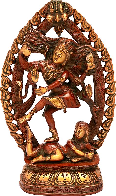 16" The Dancing Shiva In Brass | Handmade | Made In India