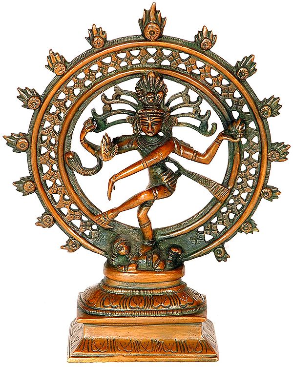 8" Nataraja Brass Sculpture | Handmade | Made in India